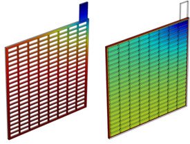 Primary Current Distribution in a Lead-Acid Battery Grid Electrode